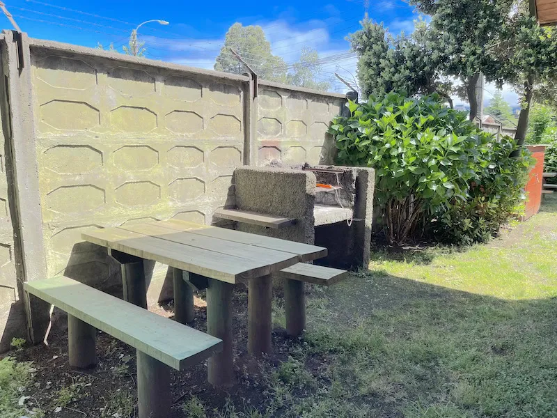 Pucon cabaña con parrilla o zona de asado